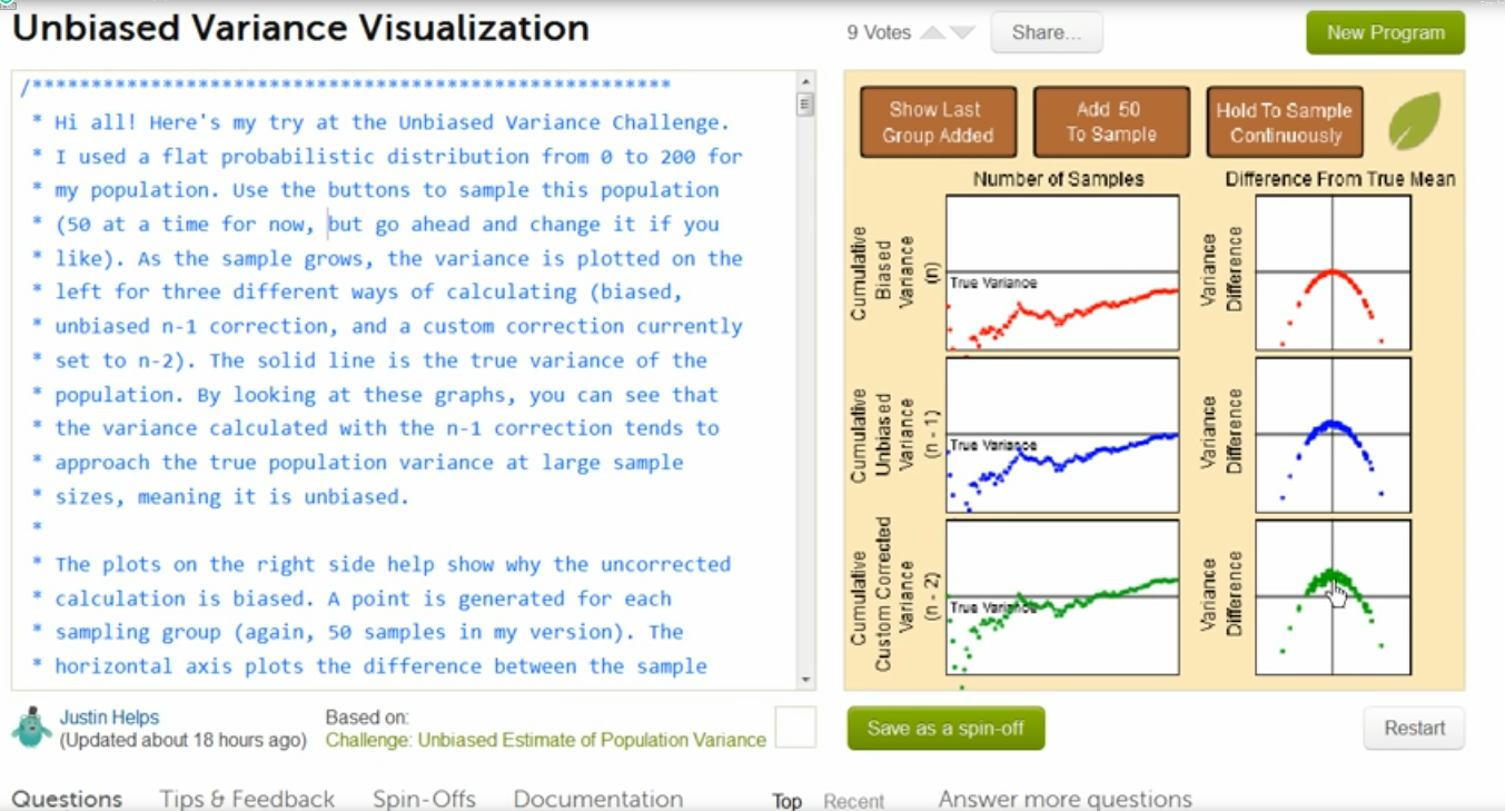 Why we divide by n - 1 in variance fig 1