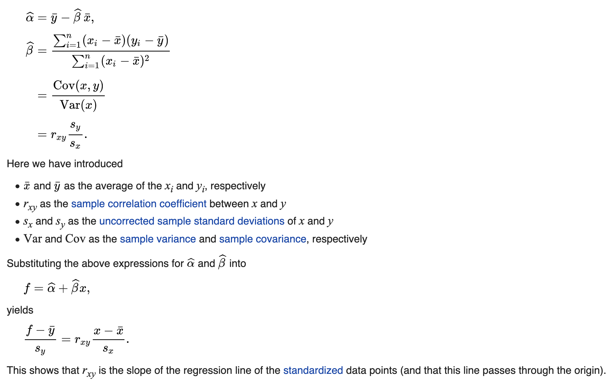 Calculating correlation coefficient r fig 2