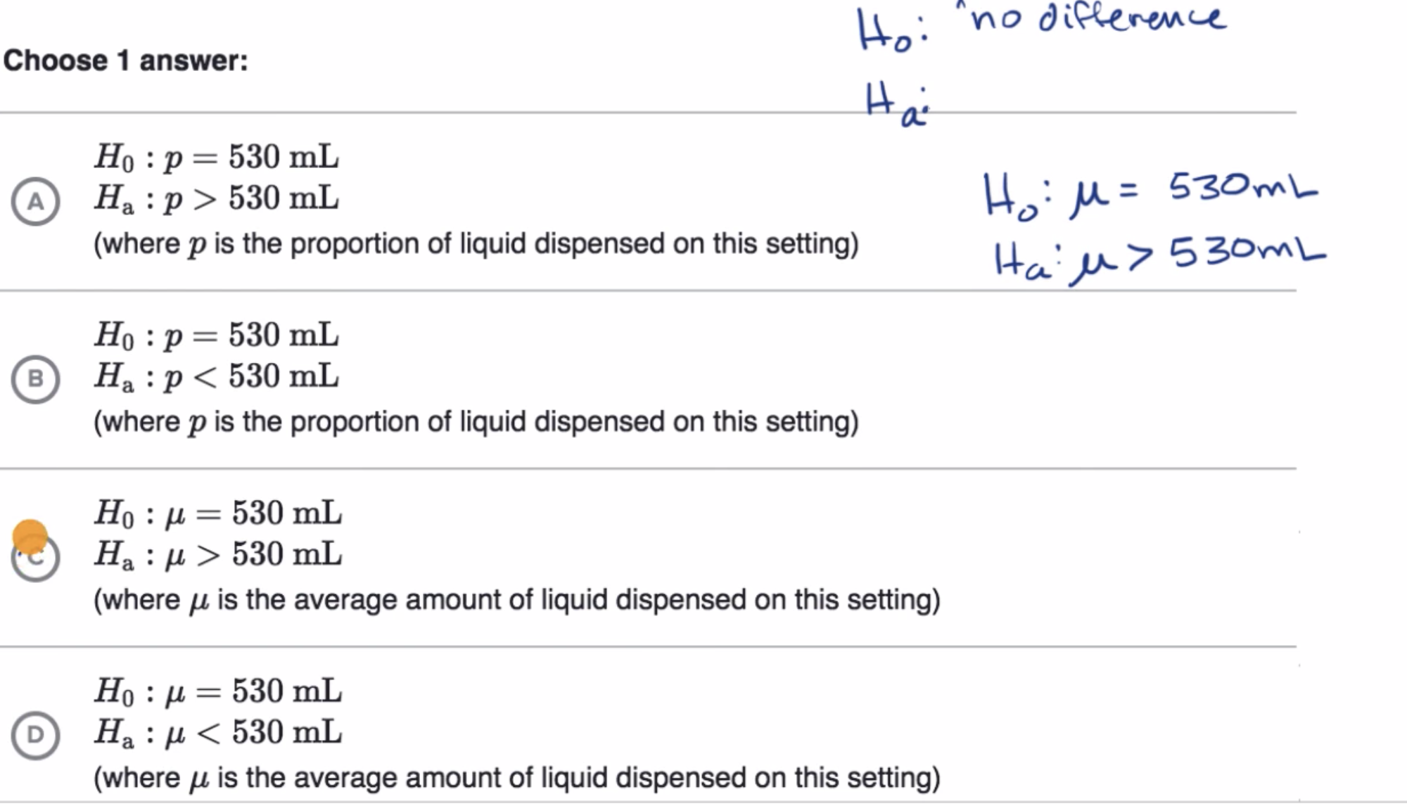 Examples of null and alternative hypotheses fig 2