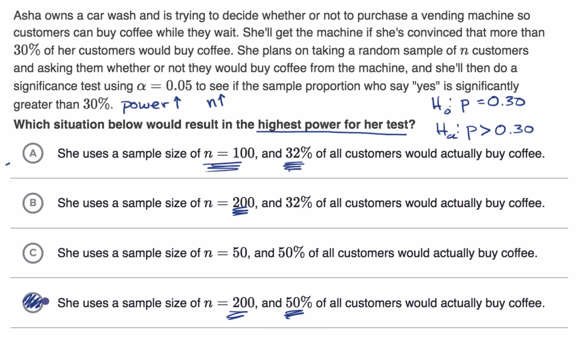 Examples thinking about power in significance tests fig 2